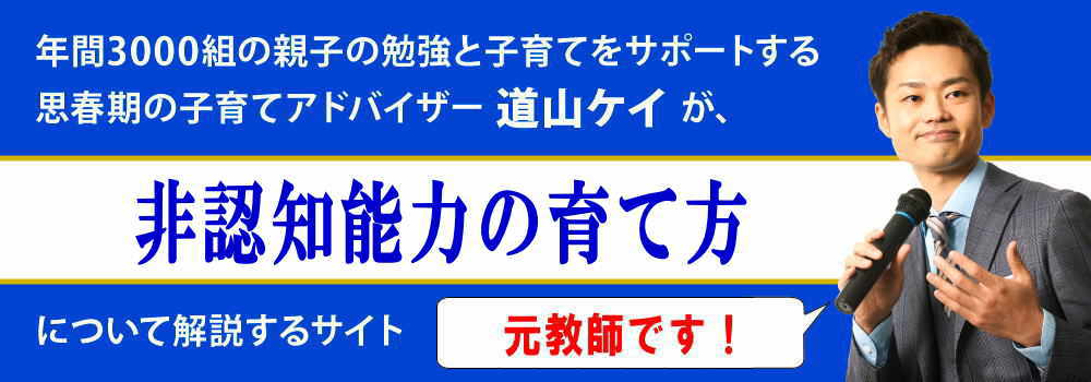 非認知能力の育て方＜＜遊びでの伸ばし方＞＞小中学生の親向け