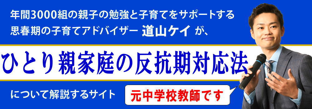 ひとり親家庭の子供＜＜反抗期になる前に＞＞すべき子育て