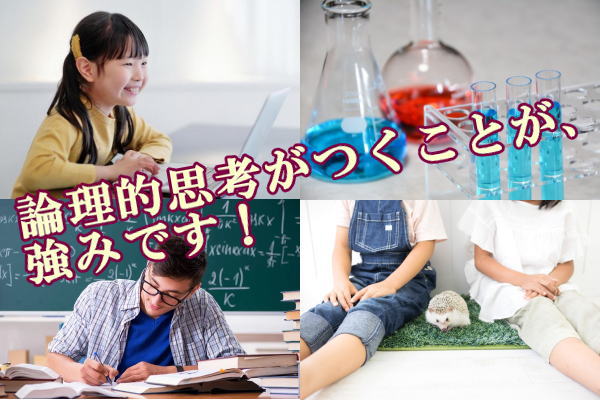 論理的思考がつくことが、強みです！